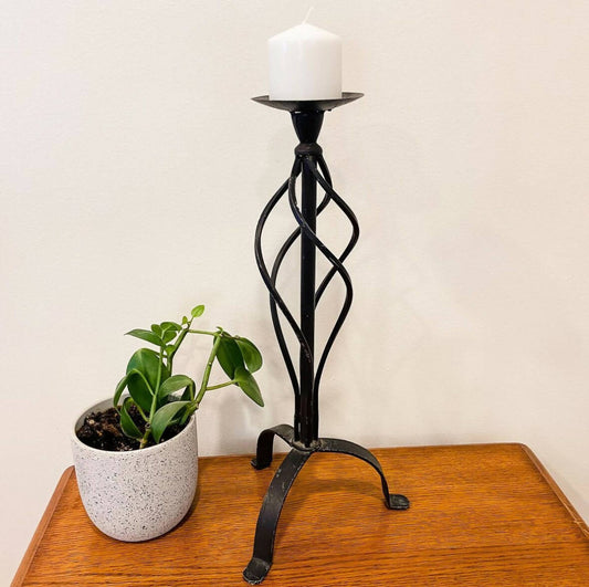 Wrought Iron Pillar Candle Stand