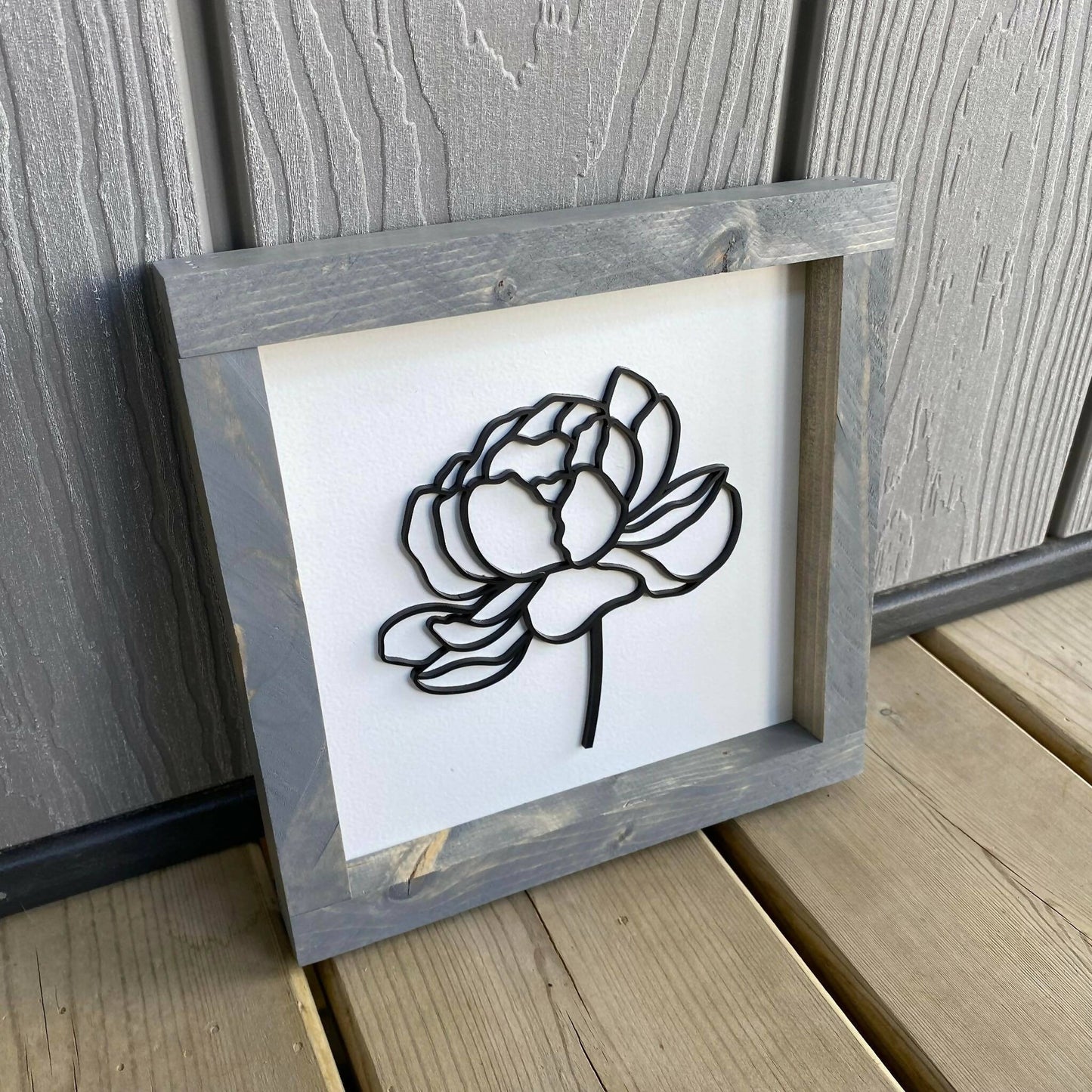 Peony 3D Sign