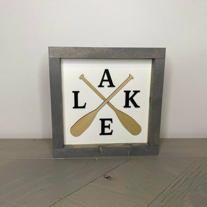 Lake 3D Sign