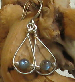 Labradorite Argentium(R) Sterling Silver Earrings