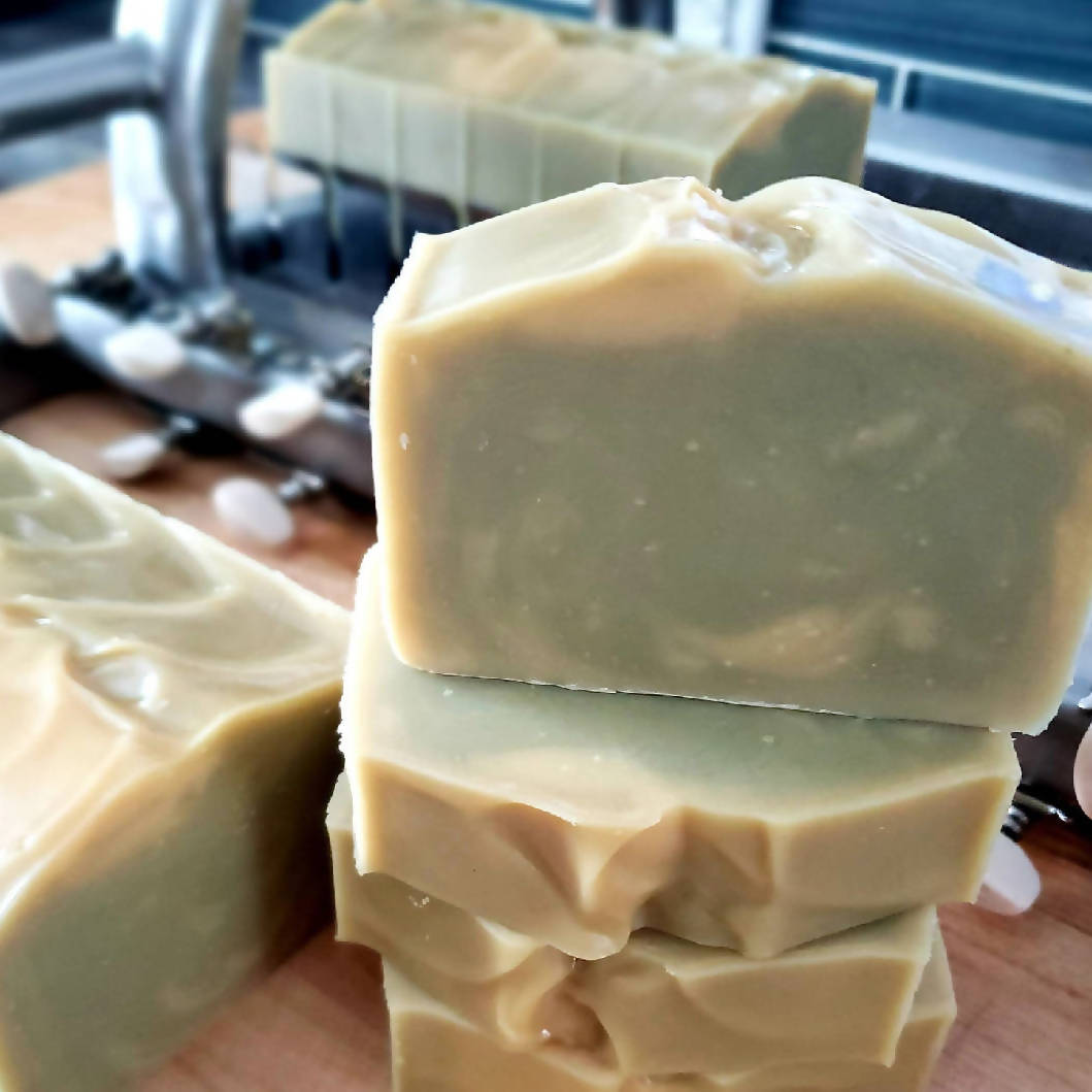 Goat Milk Soap: Lemon Grass Essential Oil with French Green Clay