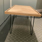Maple coffee table with walnut inlay