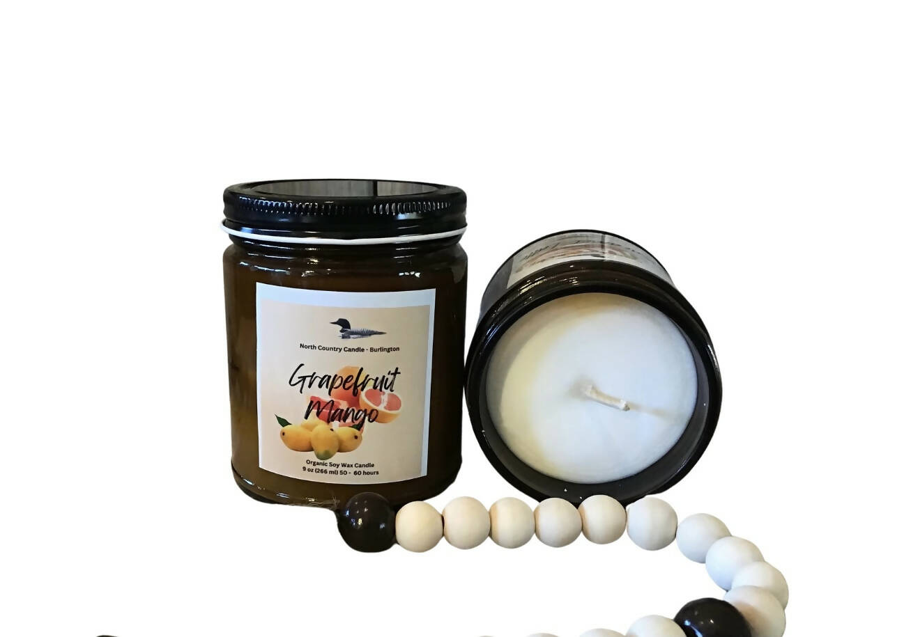 Clearance Price- Grapefruit Mango -9 oz Soy Wax Candle