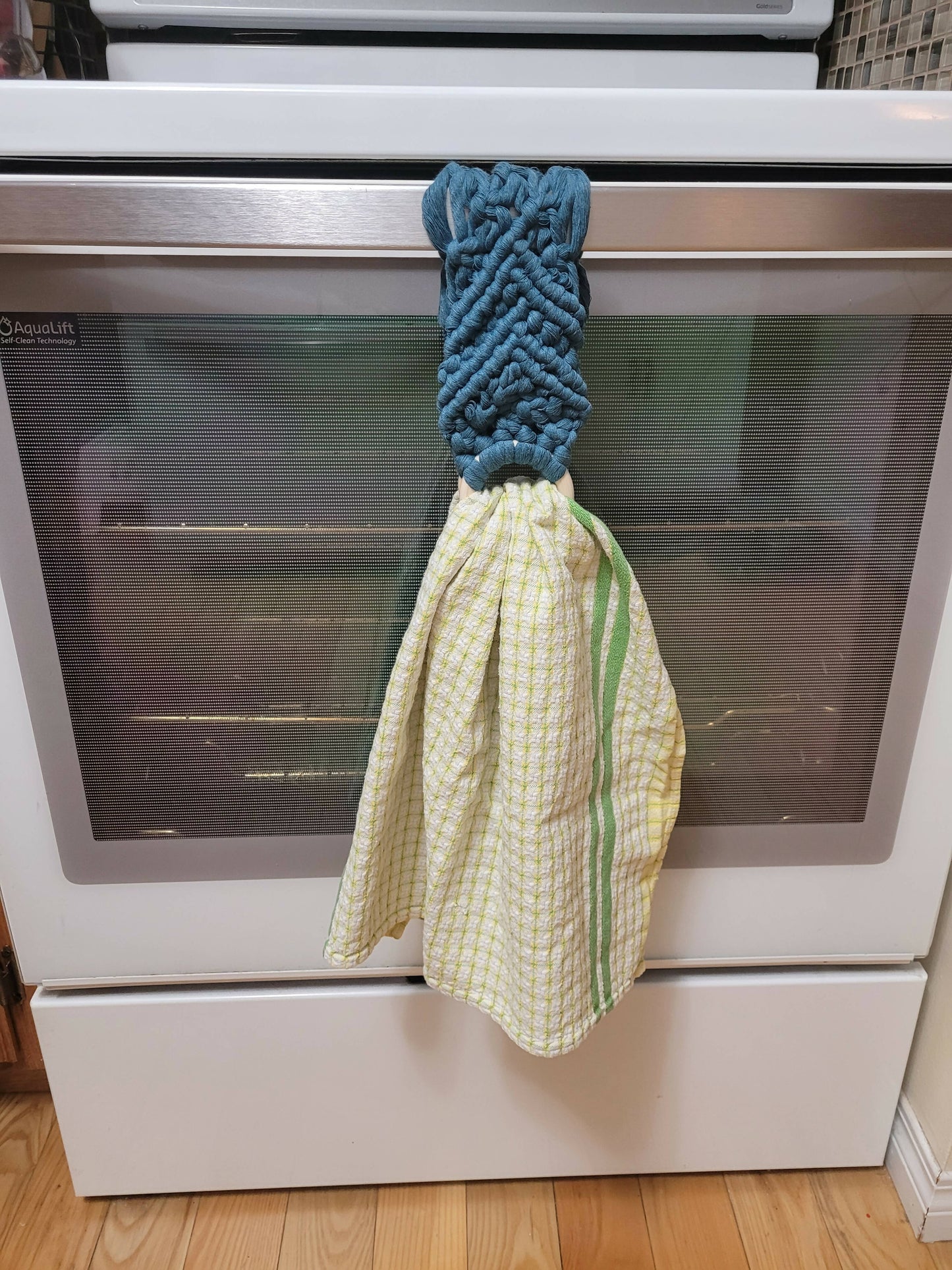 Macrame Tea Towel Holder