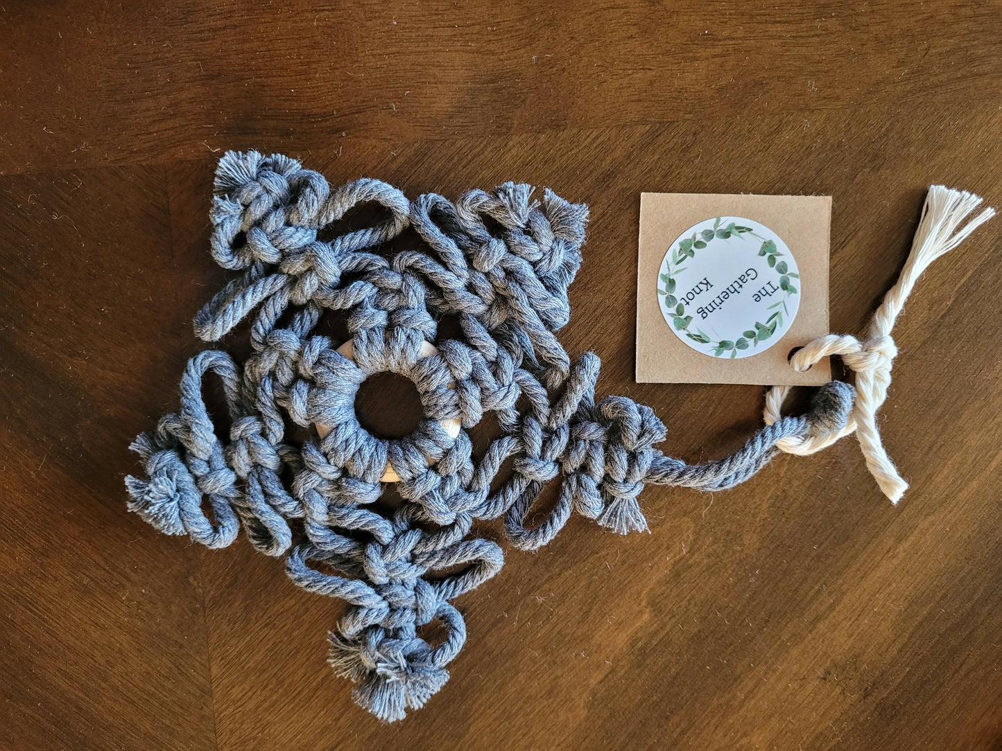 Macramé Christmas Ornament Snowflake