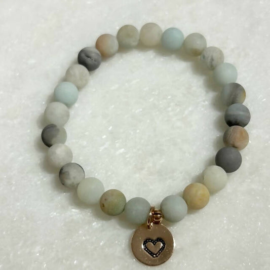 Amazonite & HS Dangle St Bracelet B119-RG