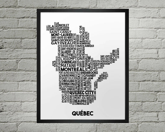 Quebec Cities Map