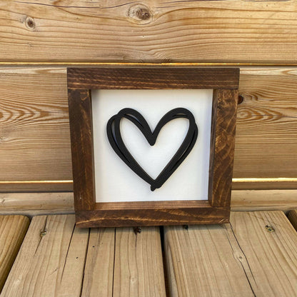 Heart 3D Sign