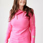 1/4 Zip Hoody- Fandango Pink with Rose Gold