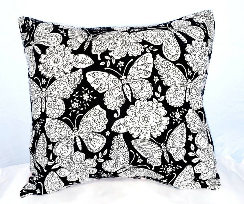 Mandala Butterflies Colour Me Cushion