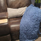 Hand Knit Chunky Chenille Throw
