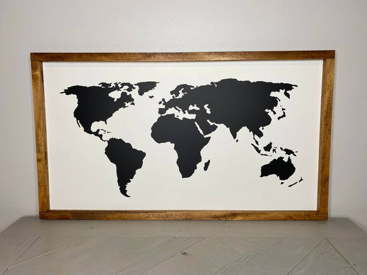 World Map Sign