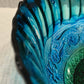 DECORATIVE BOWL, BLUE, GREEN