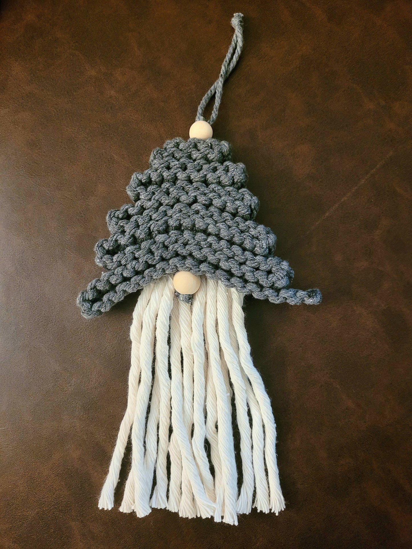 Macramé Christmas Ornament Gnomes