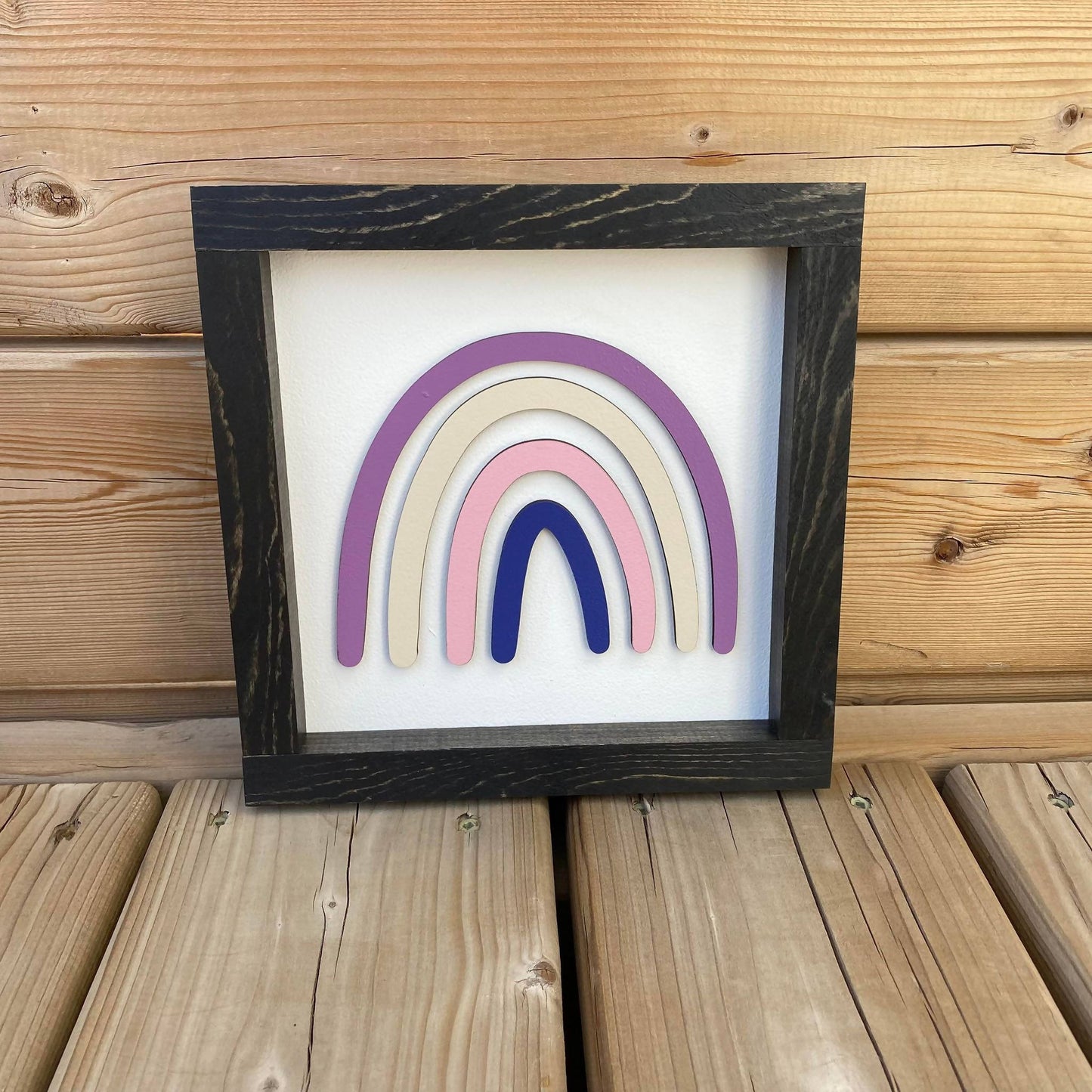 Mini Coloured Rainbow Sign