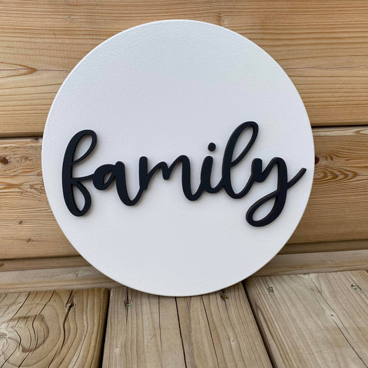 Family Circle Sign