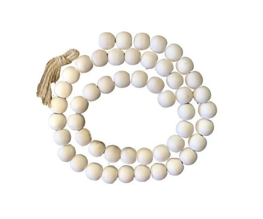 Farmhouse Decor Beads - 40 inch