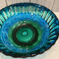 DECORATIVE BOWL, BLUE, GREEN