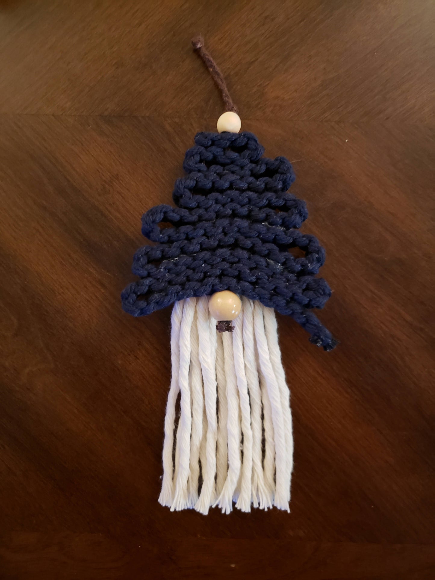 Macramé Christmas Ornament Gnomes