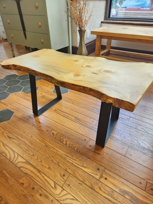 Live edge coffee table