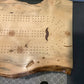 Live edge crib board coffee table