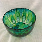 DECORATIVE BOWL, BLUE, GREEN