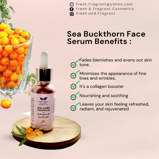 Anti-Wrinkle Sea Buckthorn Face Serum with Frankincense